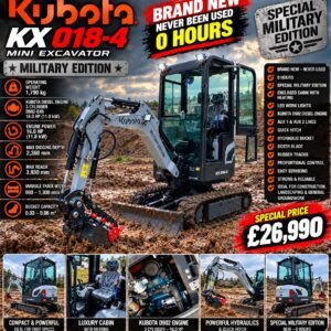 The Kubota KX018-4 military edition